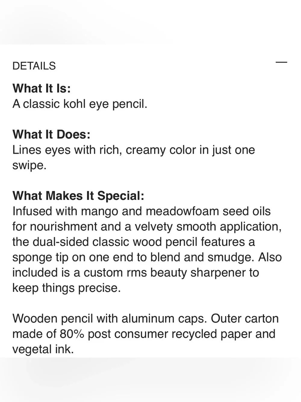 RMS Beauty ideal pencil
